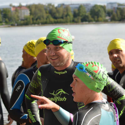 Sista palavern inför starten av Sun City Triathlon