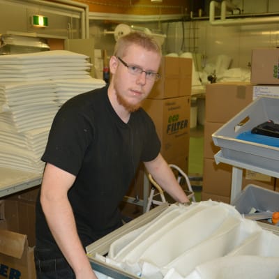 Robin Kontkanen på Filterpak Oy Ab.