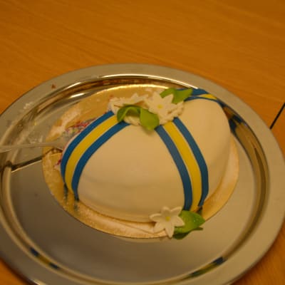 Tårta i svenska färger