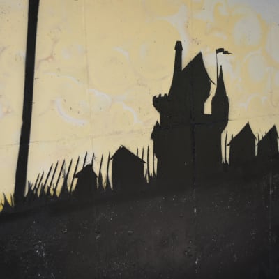 Graffiti på avloppsreningsverket i Kokon i Borgå.