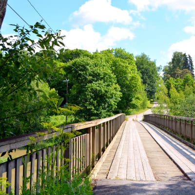 Den gamla bron på Forsby sågområde
