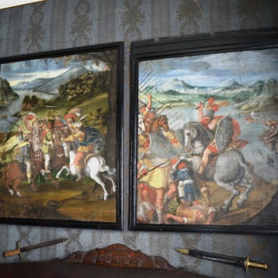 Tavlor från 1500-talet på Stensböle gård.