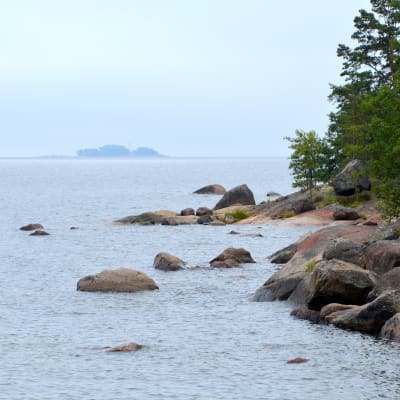 Hav och klippor på Våtskär