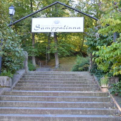 Trappa till Samppalinna restaurang