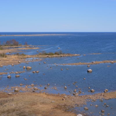 Farleden in till Svedjehamn i Björkö.