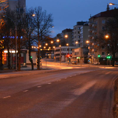 Tomma gator i Åbo centrum.