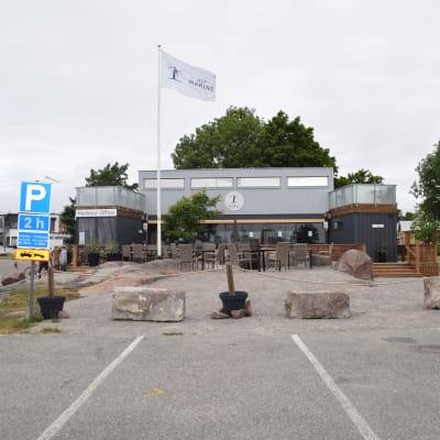 Hamnkontoret i Östra hamnen i Hangö.