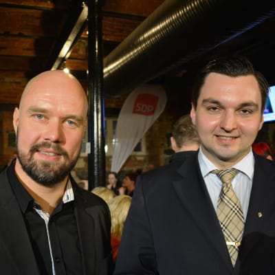 Valets stora röstmagneter i Vasa: Kim Berg (SDP) och Joakim Strand (SFP).