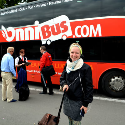 busspassagerare i Borgå