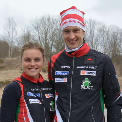 Olav Lundanes och Ida Marie Björgul i Åbo, våren 2017.