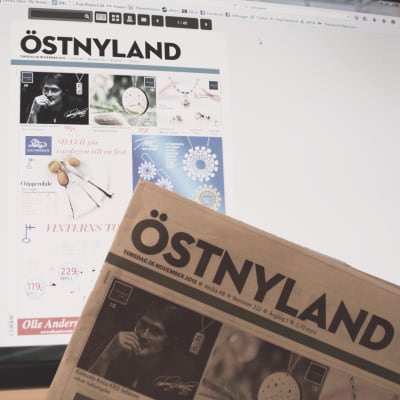 tidningen östnyland i pappers- respektive elektronisk form