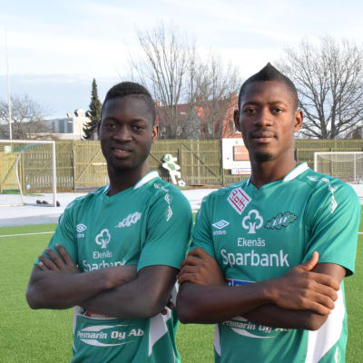 Porträttbild på Mohammed Doumbia och Joel Konan Akpini.