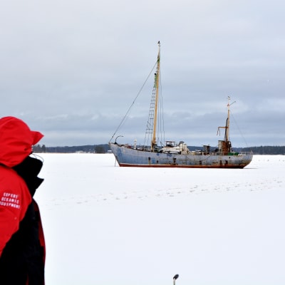 Skrotbåt i Borgå