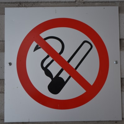 Rökförbuds skylt