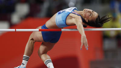 Maria Huntington hoppar höjd.