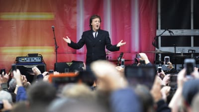 Paul McCartney i Covent Garden i London den 18 oktober 2013
