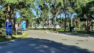 Enkelriktad Appelgrensväg i Hangö.