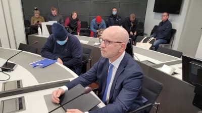 Rättegång kring juristen Ilpo Härmäläinens försvinnande i Egentliga Finlands tingsrätt den 19.4.2022.
