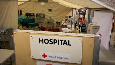 Finlands Röda Kors logistikcenter i Tammerfors.