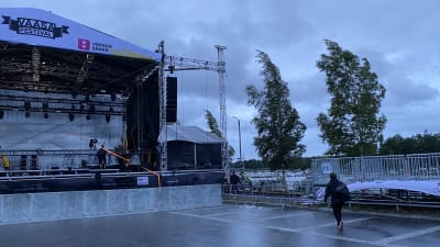 Vaasa Festival alue tyhjänä 6.8.2022