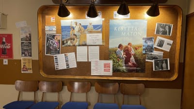 Salongen i funkisstil i Bio Olympia i Hangö. 