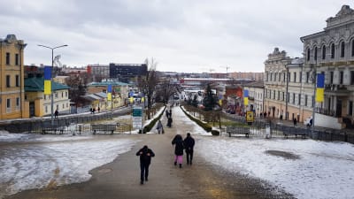 Vy över staden Charkiv.