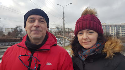 Ukrainarna Vasilij Rybatj och Anna Butusova. 