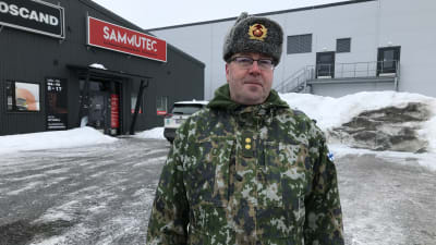 Pohjanmaan aluetoimiston päällikkö ja Vaasa22-harjoituksen johtajan apulainen everstiluutnantti Pasi Heinua. 