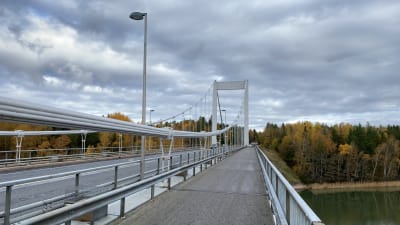 En hög bro.