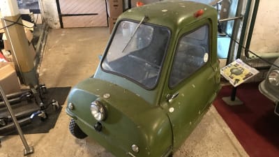 Världens minsta bil på Esbo bilmuseum