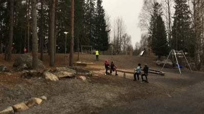 Haga skolas gård, Vasa.
