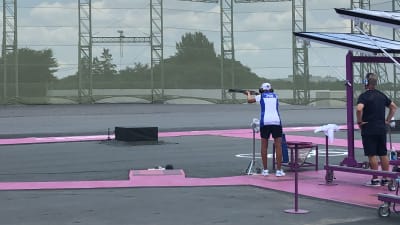 Suomalainen trap-ampuja Satu Mäkelä-Nummela.