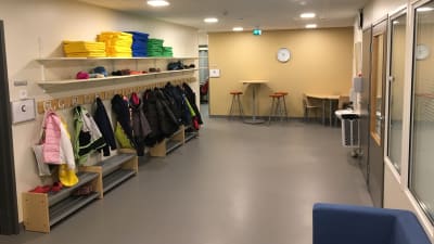 Nybyggt utrymme i Haga skola, Vasa.