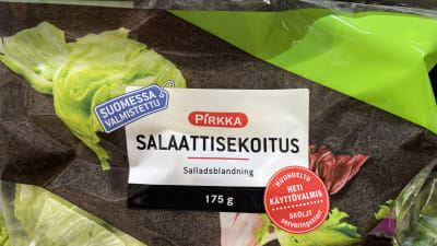 Salladsblandning i påse.