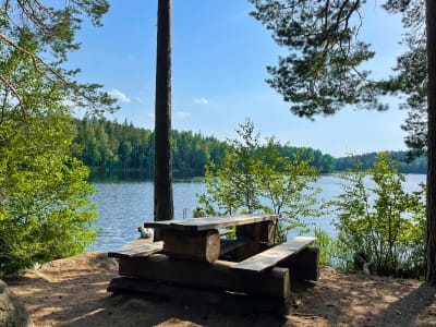 En rastplats vid Skukulträsk