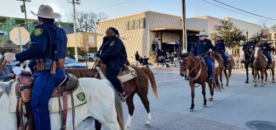 Ridande poliser i Dallas, Texas.
