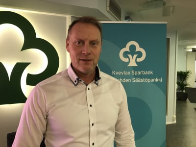 Fredrik Björk, vd på Kvevlax sparbank.