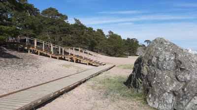 Tulluddens strand i Hangö.