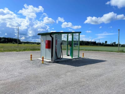 En tankstation för biogas.