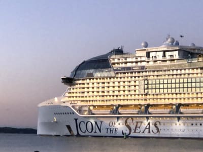 Icon of the Seas-fartyget i Runsala i oktober 2023. 