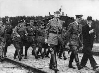 C.G.E. Mannerheim, Adolf Hitler och Risto Ryti på Mannerheims 75-årsdag den 4 juni 1942.