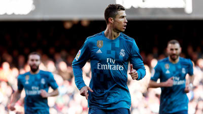 Cristiano Ronaldo firar mål.