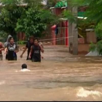 Översvämning i Indonesien