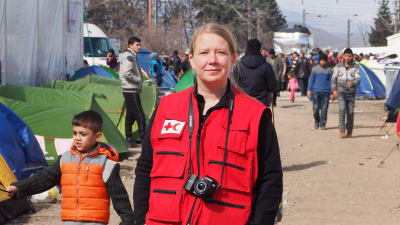 Caroline Haga från Internationella röda korset