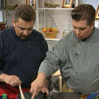 Janne Pekkala ja Timo Nykyri kokkaavat Makupalat-ohjelmassa