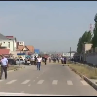 Somessa levitetty kuva Kirgisian itsemurhapommi-iskusta