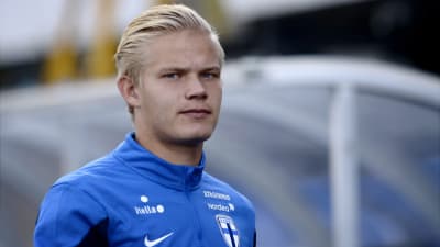 Joel Pohjanpalo inför EM-kvalmatchen mot Färöarna.