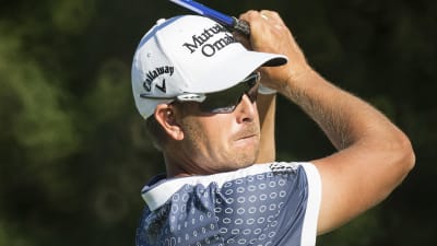 Henrik Stenson under en runda i Massachusetts på söndag.