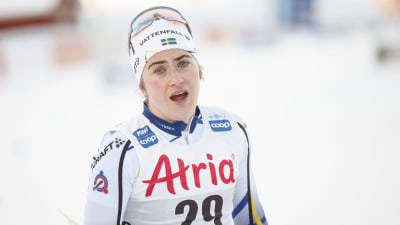 Ebba Andersson pustar.