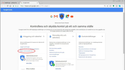 inställningsinstruktioner för google